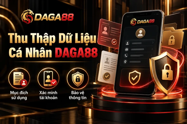 Thu thập dữ liệu cá nhân DAGA88 với nội dung về mục đích sử dụng thông tin và xác minh tài khoản